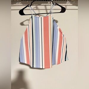 Striped Multicolor Halter Top
